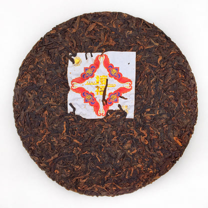 Jiefu Ripe Pu-erh Tea Cake – Mengsong Ancient Tree 2022 (357g)