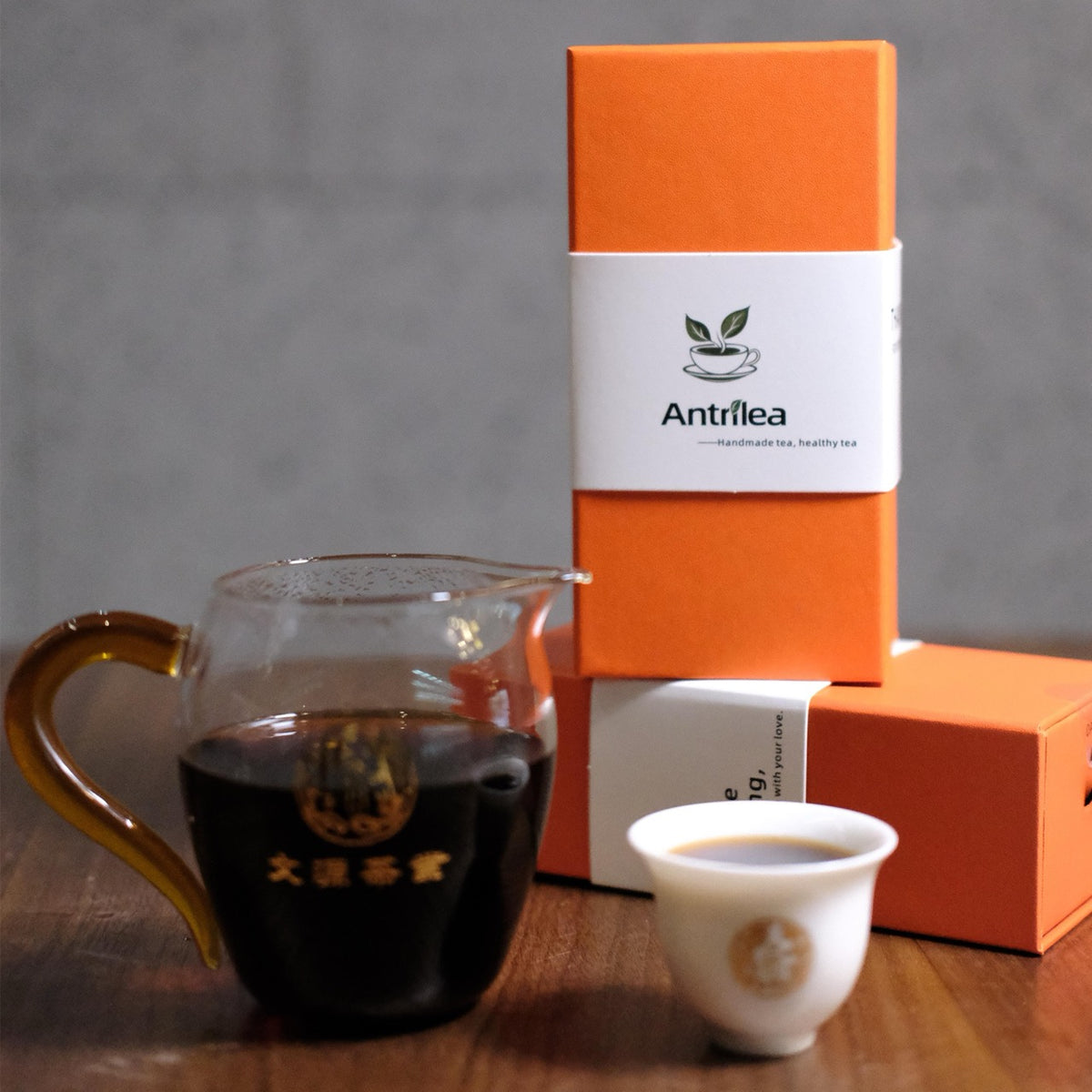 Antrilea Aged Amber Nectar Ripe Pu-erh Tea sachet from premium Yunnan tea set
