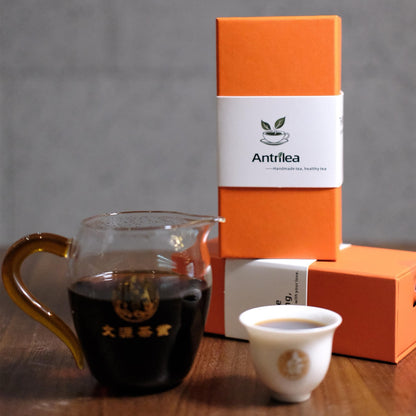 Antrilea Aged Amber Nectar Ripe Pu-erh Tea sachet from premium Yunnan tea set