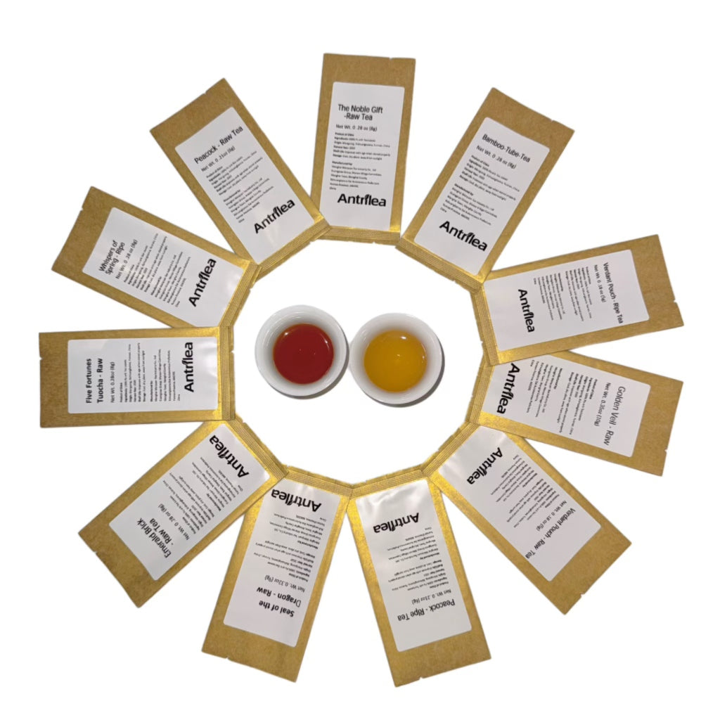 Yunnan Pu-erh Tea Tasting Set – 11 Curated Raw & Ripe Samples - Antrilea