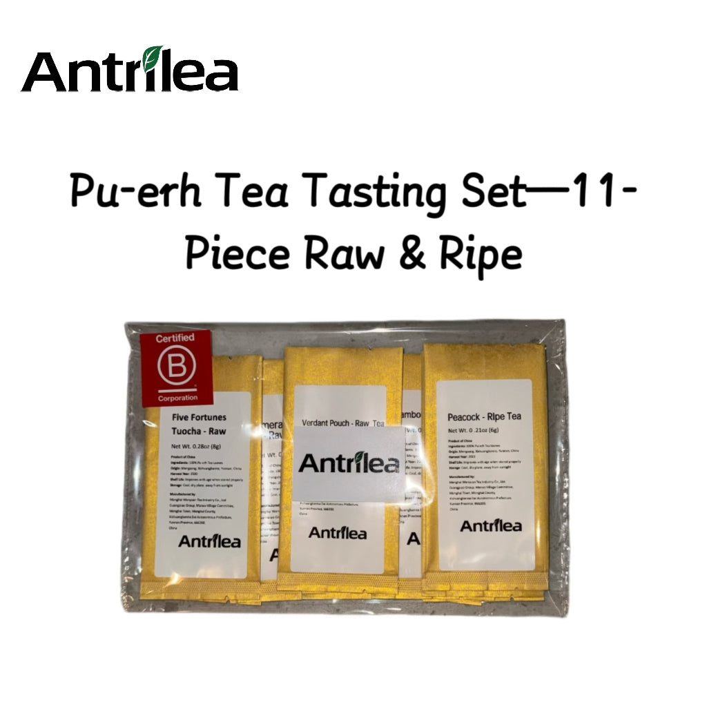 Yunnan Pu-erh Tea Tasting Set – 11 Curated Raw & Ripe Samples - Antrilea